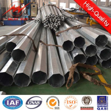 Galvanized ISO 3mm Thickness 10m Steel Electricity Pole